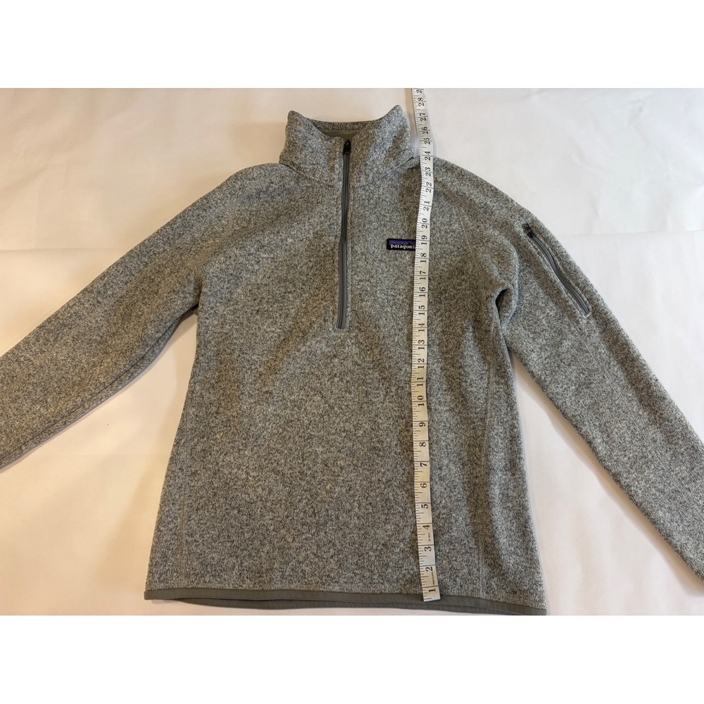 Patagonia Better Sweater 1/4 Zip Fleece Pullover Heather Grey Womens Medium - Picture 7 of 15